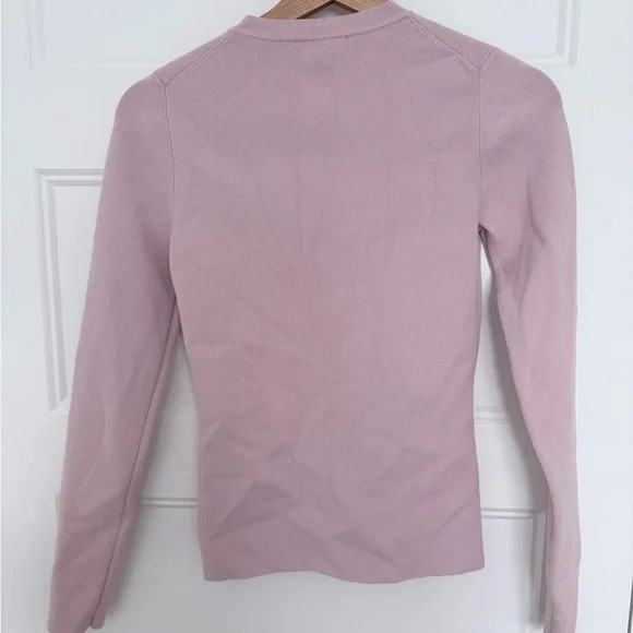 Wilfred Mauve Button-Down Ribbed Cardigan - Picture 2 of 4